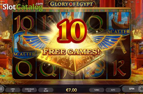 Skärmdump8. Glory of Egypt slot