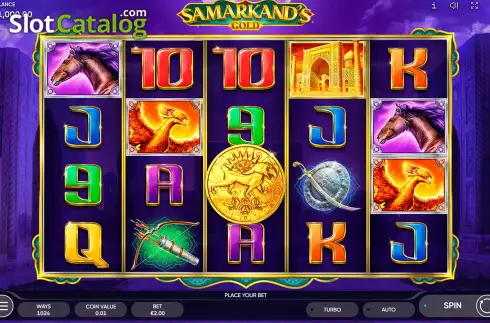 Skärmdump2. Samarkand's Gold slot
