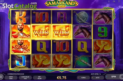 Bildschirm5. Samarkand's Gold slot
