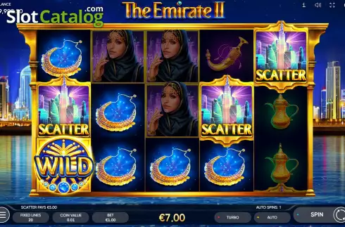 Schermo5. The Emirate II slot