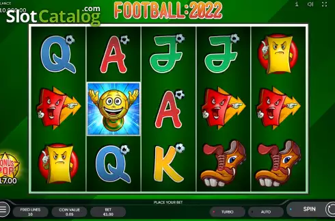 Game Screen. Football: 2022 slot