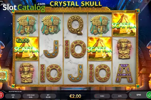 Bildschirm5. Crystal Skull (Endorphina) slot