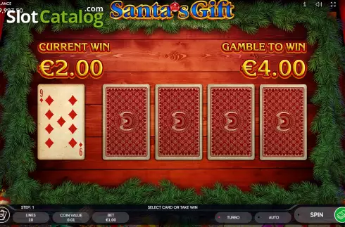 Win Screen 3. Santa’s Gift (Endorphina) slot