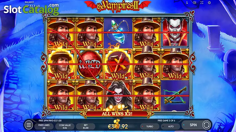 The Vampires 2 Free Spins