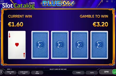 Win Screen 3. Blue Slot slot