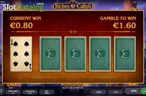 Bildschirm5. Riches of Caliph slot