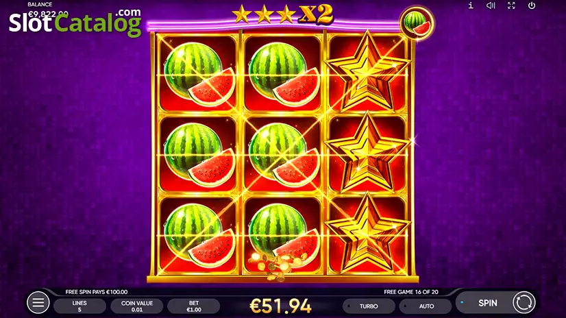 Multistar Fruits Free Spins