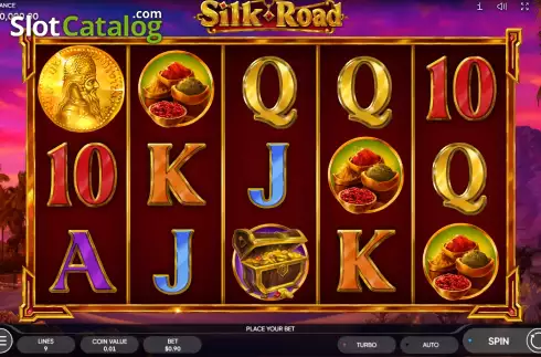 Game Screen. Silk Road (Endorphina) slot
