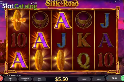 Win Screen. Silk Road (Endorphina) slot