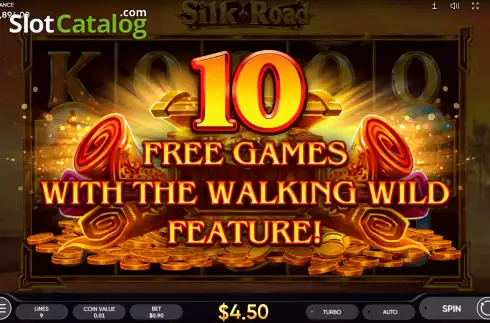 Free Spins Win Screen 2. Silk Road (Endorphina) slot