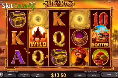 Free Spins Win Screen 3. Silk Road (Endorphina) slot