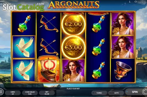 Game Screen. Argonauts slot