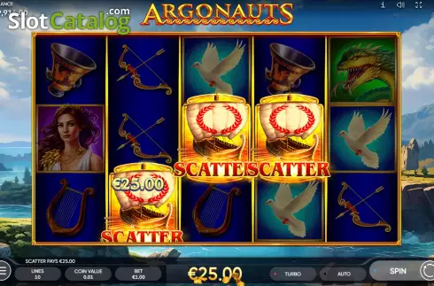 Free Spins Win Screen. Argonauts slot