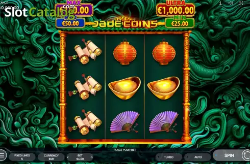 Game Screen. Jade Coins slot