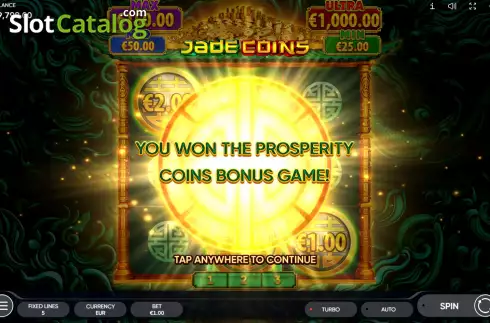 Bonus Game Win Screen 2. Jade Coins slot
