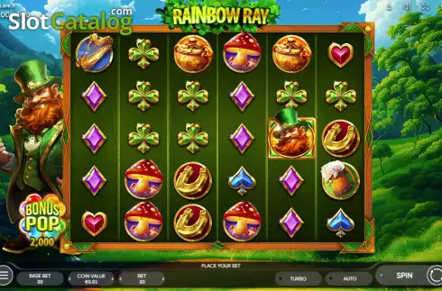 画面2. Rainbow Ray カジノスロット