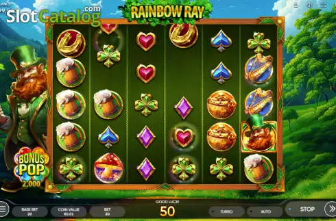 画面3. Rainbow Ray カジノスロット