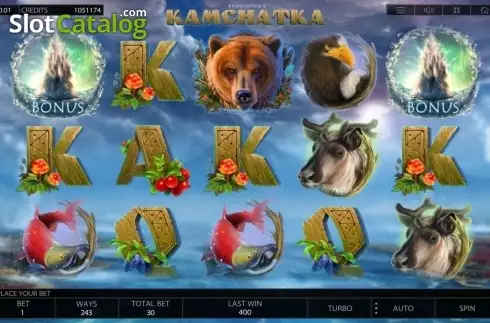 Game Workflow screen. Kamchatka slot