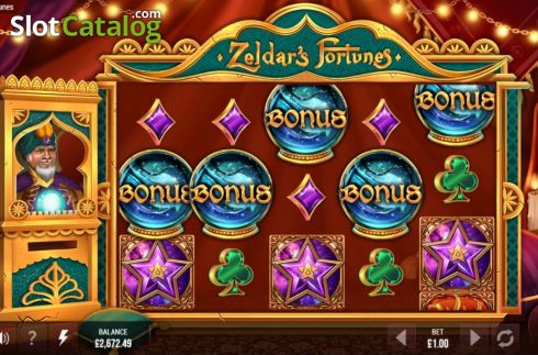 Schermo3. Zeldar's Fortunes slot