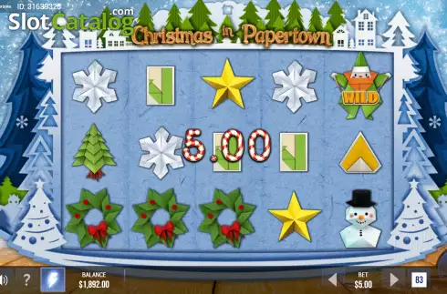 Bildschirm4. Christmas in Papertown slot