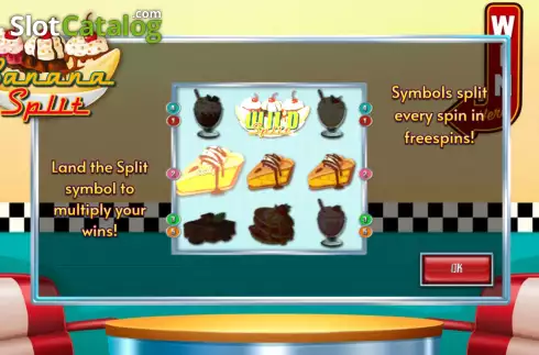 Bildschirm2. Banana Split slot