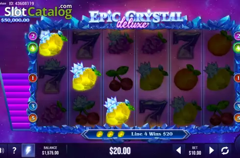Win screen 2. Epic Crystal Deluxe slot