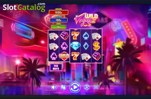 Game screen. Wild Vegas (Esa Gaming) slot