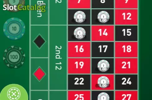 Game screen 2. European Roulette (Esa Gaming) slot
