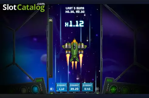 Game screen 2. Rocket Races slot