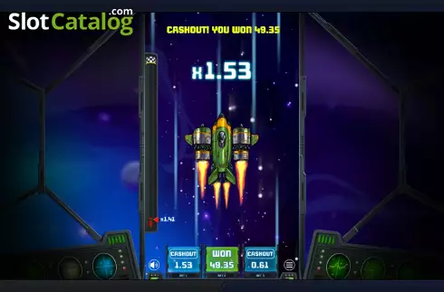 Game screen 3. Rocket Races slot