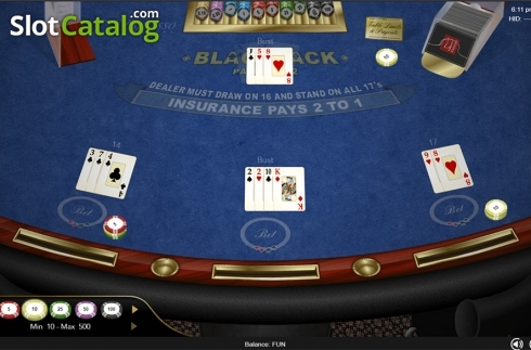 Bildschirm5. Classic Blackjack (Espresso Gaming) slot