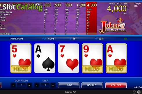 Ecran6. Joker Poker (Espresso Games) slot