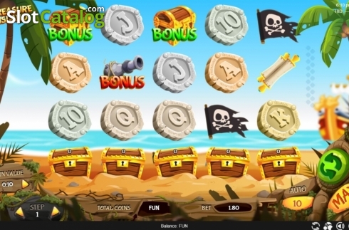 Ekran2. Treasure Island (Espresso Games) yuvası