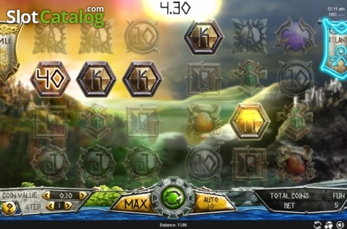 画面4. Mu vs. Atlantis カジノスロット