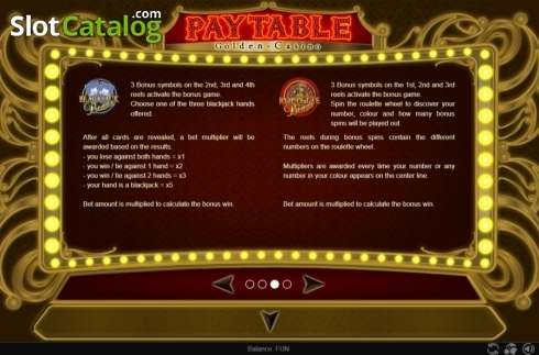 Features 2. Golden Casino slot