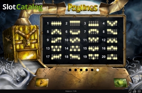 Paylines. The Creeps slot