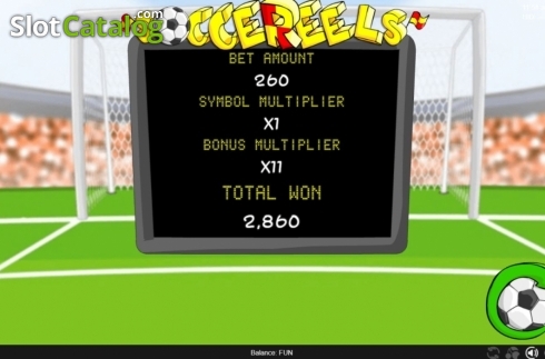 画面6. Soccereels カジノスロット