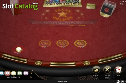 Schermo2. Texas Hold'em Poker (Espresso Games) slot