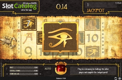 画面3. Pyramid Quest (Espresso Games) カジノスロット