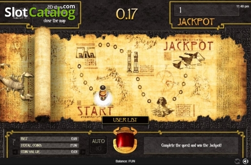 Jackpot Map. Pyramid Quest (Espresso Games) slot