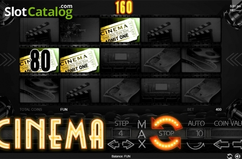 Game workflow. Cinema (Espresso Games) slot