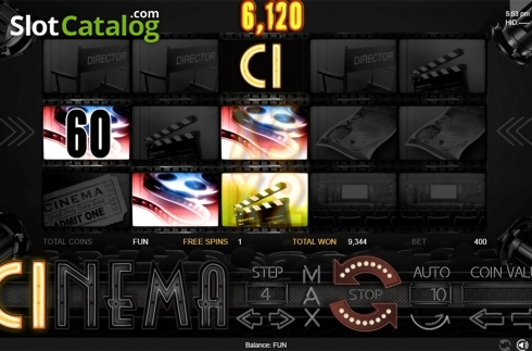 画面9. Cinema (Espresso Games) カジノスロット