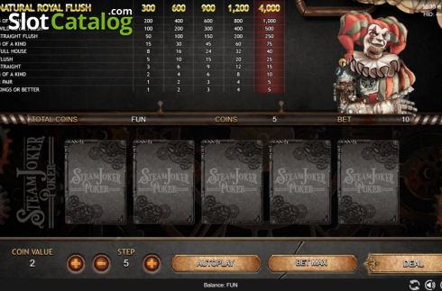 Start Screen. Steam Joker Poker slot