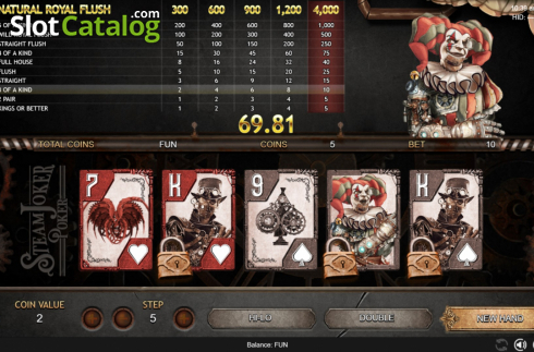 Pantalla7. Steam Joker Poker Tragamonedas 