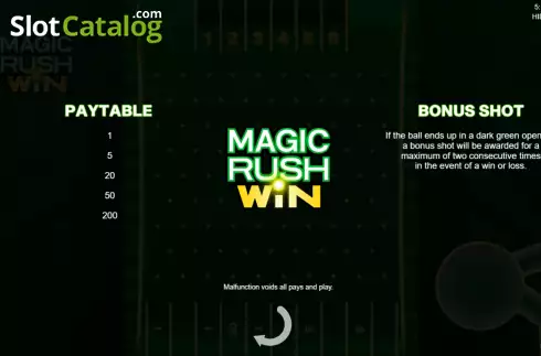 Bildschirm7. Magic Rush Win slot