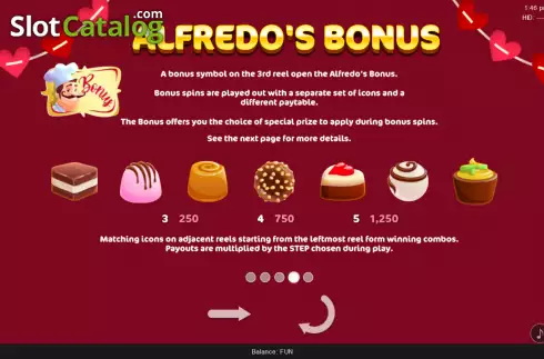 Bildschirm8. Alfredo's Valentine slot