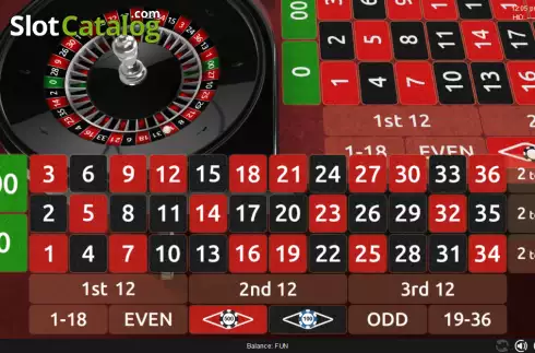 Game screen 2. Roulette American Pro slot