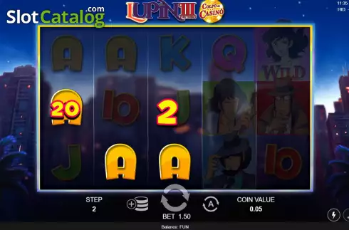 Win screen 2. Lupin III Colpo al Casino slot