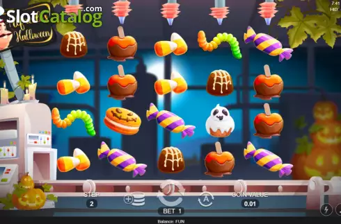 Game screen. Alfredo's Halloween slot