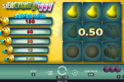 Win screen. Fortune Piggy slot